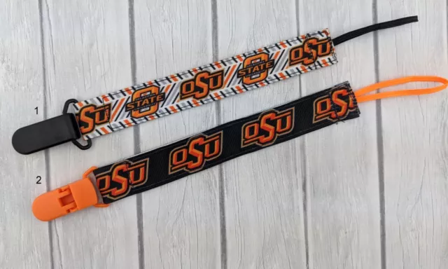 Pacifier Clip Baby Shower Gift Pacifier Holder College Stocking Stuffer OSU