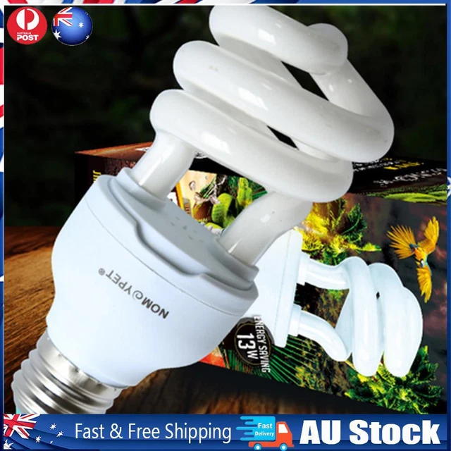 Lamp Bulb Durable Reptile Light Bulb Energy-saving Heating for Desert Pet (10.0)