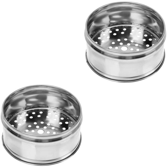2 Pc Dumpling Steamer Basket Steamer Lid Metal Container Lid Steamed Stuffed Bun