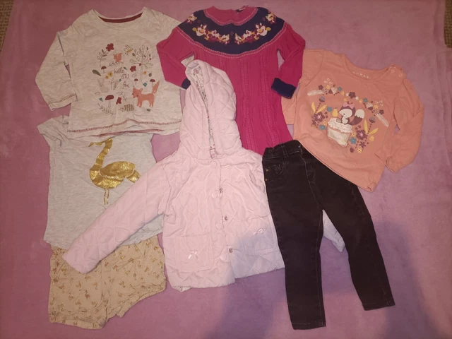 Pacchetto Abbigliamento Bambina Età 9-12 Mesi River Island Matalan Mini Club H&M ecc.