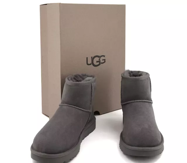 Brand New 100% Authentic UGG Classic Mini II Grey 1016222 Women's Soft Boots