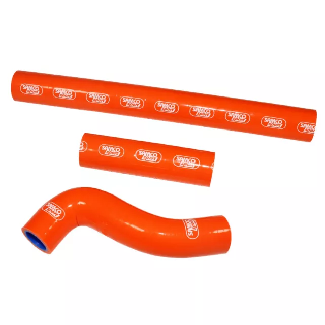 Samco KTM Orange Radiator Hose Kit - 250XCW TPI / Six Days Thermostat Bypass 201