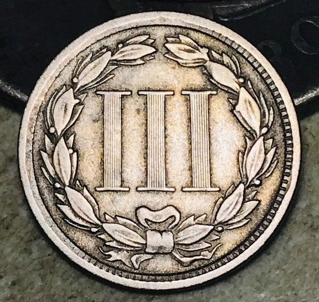 1865 Three Cent Nickel Piece 3C Civil War Date Choice US Type Coin CC18164 1865 Three Cent Nickel Piece 3C Civil War Date Choice US Type Coin CC18164