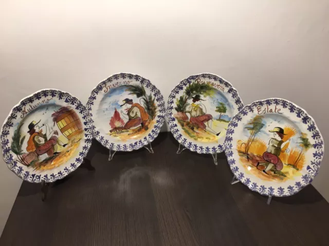 Piatti Decorativi Da Parete In Ceramica Di Bassano - Lotto