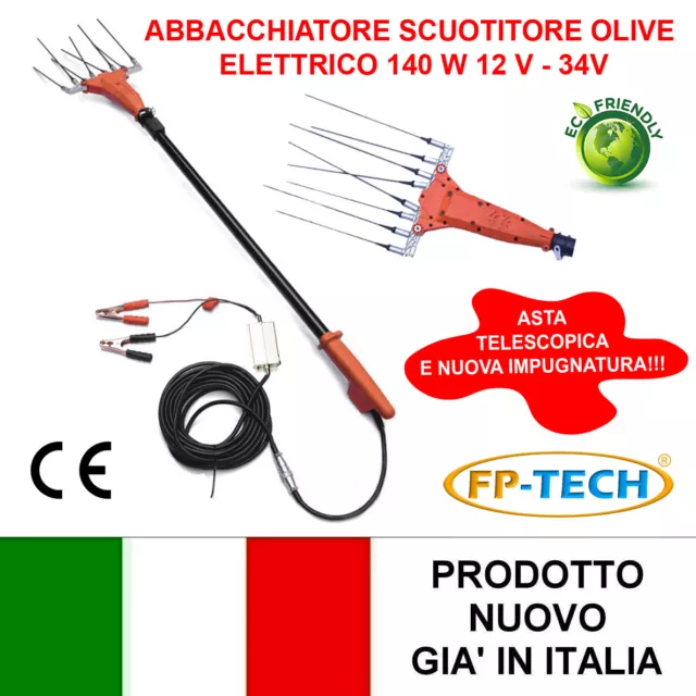 Scuotitore Raccogli Olive Abbacchiatore Scuotiolive A Batteria 12V - 34V - 140 W