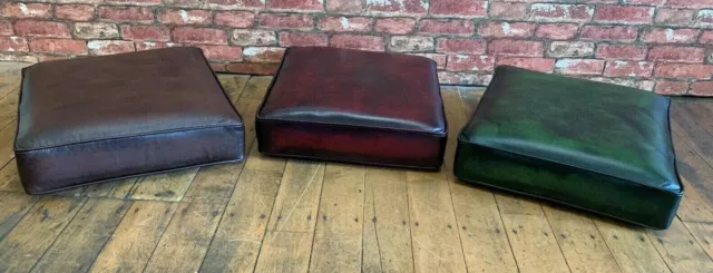 Chesterfield leather cushions top quality HAND MADE IN ENGLAND 3 Colours