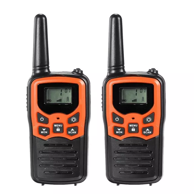 2Pcs Handheld Walkie Talkie Radio 22 Channels Set 10 Km Uhf 400-470 Mhz7150