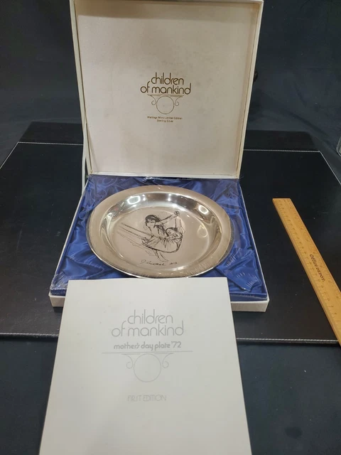 Sealed 1972 WELLINGS MINT STERLING SILVER PLATE CHILDREN of MANKIND ROSENTHAL