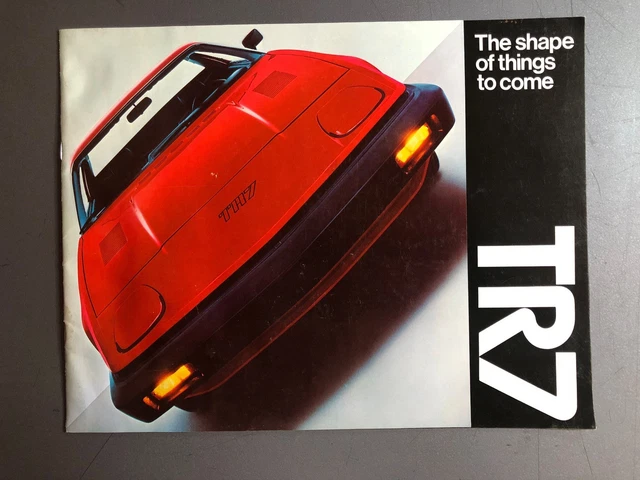 1975 Triumph TR7 Showroom Advertising Sales Brochure RARE!! Awesome L@@K