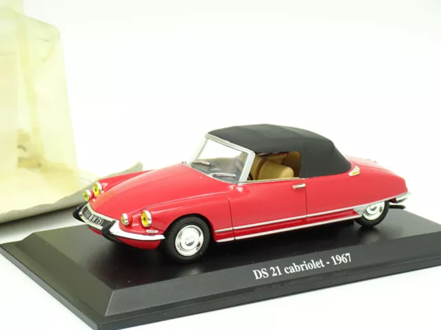 UH et Norev Presse 1/43 - Citroen DS 21 Cabriolet 1967 Rouge