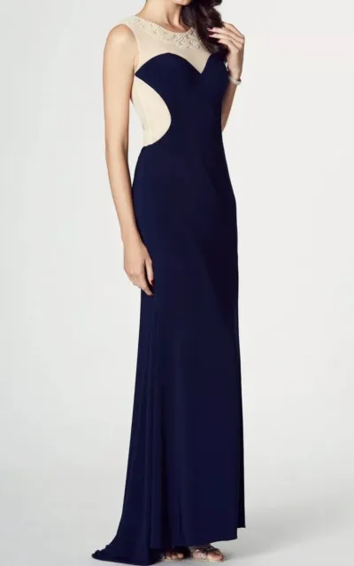 Tiffanys size 10 Violet Navy evening Dress Long Prom dress BNWT