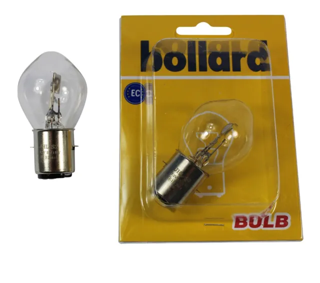 2x Glühbirne / Glühlampe >> BA20D / 12V ( 15W / 15W )  für versch. Mofa / Roller