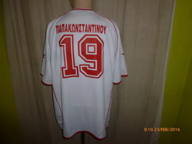 Maglia Kallithea FC Diadora Matchworn ""ELECTROTAC"" + n. 19 Papakostandinu taglia XL