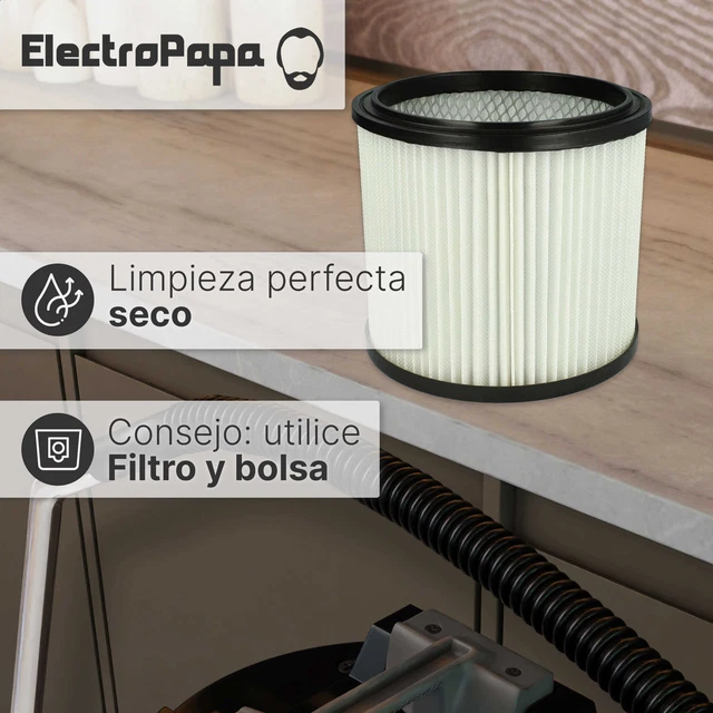 3x Filtro Sostituisce Flex 445.126 Per Aspirapolvere Sostituisce Flex 445126 Filtro Hepa Nero Bianco 889002333