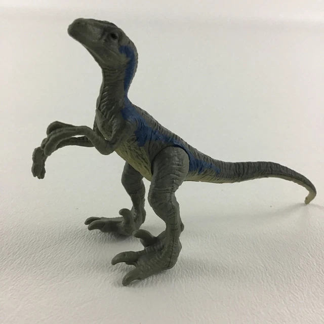JURASSIC WORLD VELOCIRAPTOR Blue Mini Dino Raptor Blind Bag 2" Figure