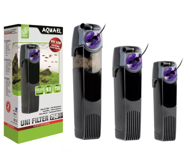 AQUAEL Innenfilter UNIFILTER UV Aquarienfilter Schwammfilter für Aquarium