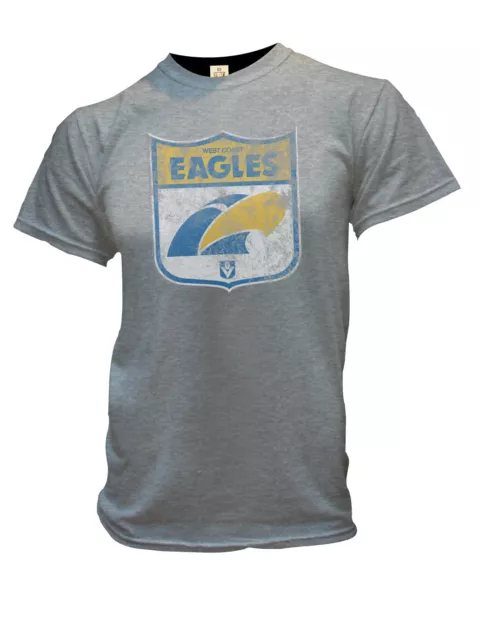 West Coast Eagles AFL Mens Retro 70s Tee by Sporting House