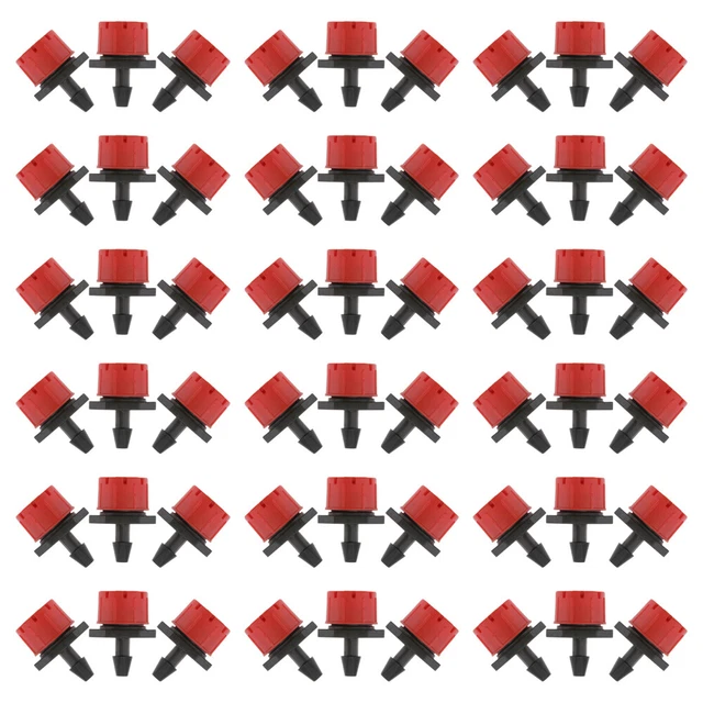 200 PCS Augentropfen Garten Sprinkler Sprinkler-Kit Rotes Zubehör Tropfer