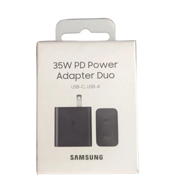 Samsung 35W Power Adapter Duo (USB-C Max 35W) (USB-A Max 15W) EP-TA220NBEWMT