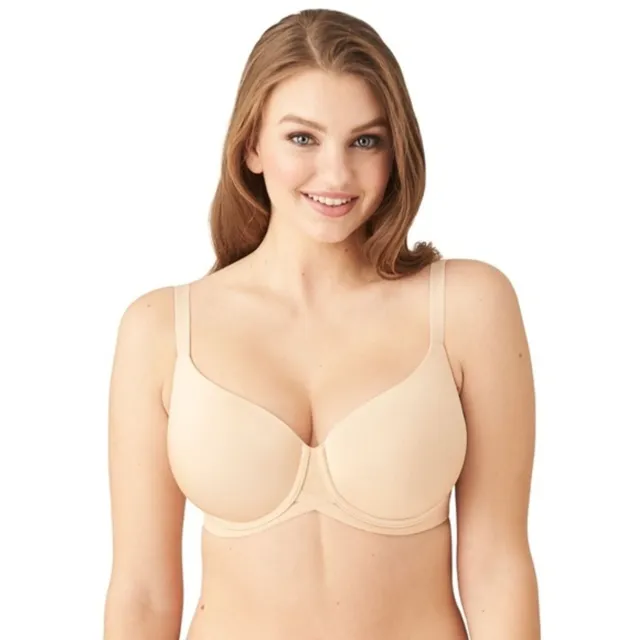 NEW WACOAL 855338 Ultimate Side Smoother Underwire Bra Black Gray