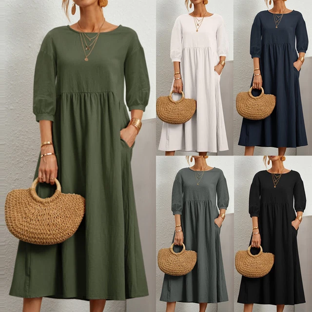 Abiti estivi cotone lino deals