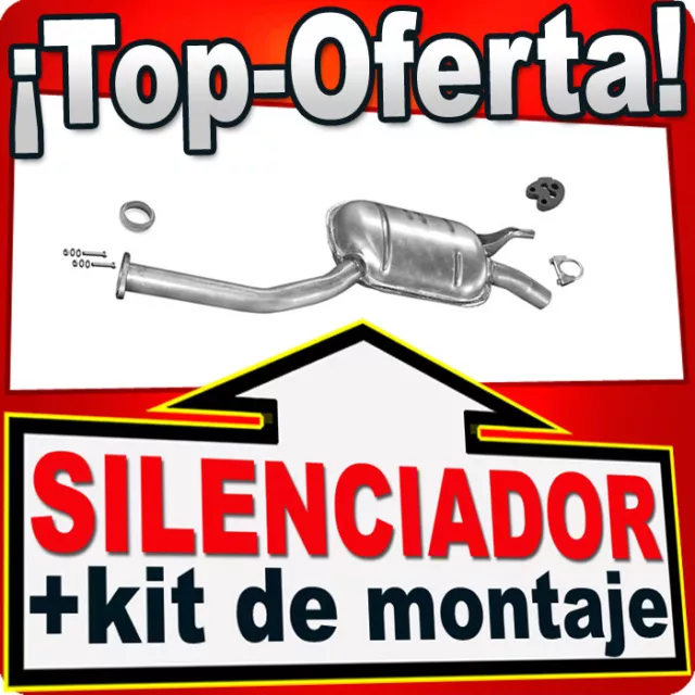 Silenciador intermedio para MERCEDES 190 (W201) E 1.8 E 2.0 E 2.3 1982-93 Escape