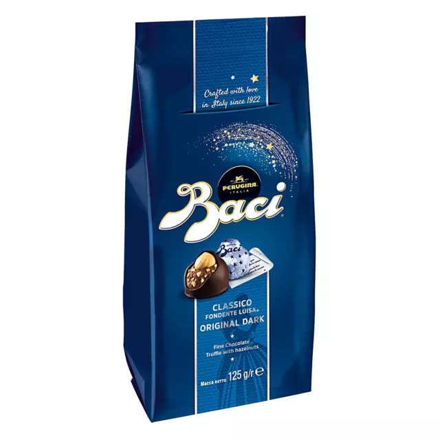 NESTLÉ Baci Perugina - Praline de chocolat noir fourré aux noisettes (1 x 125g)