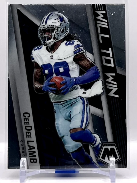Ceedee Lamb Will to Win #WW-18 2022 Panini Mosaic NFL Football Card Cowboys