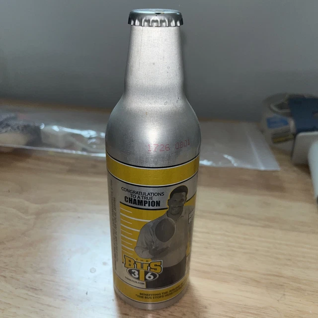 Iron City Light Jerome Bettis Aluminum Beer Bottle Pittsburgh Brewing Company