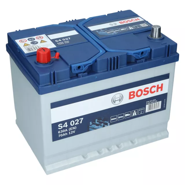 PKW Autobatterie 12 Volt 70 Ah Bosch S4 027 Starterbatterie ersetzt 65Ah 75Ah