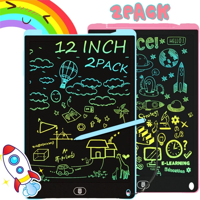 NCKIHRKK Maltafel 12 Zoll 2er Pack - Kreative Zaubertafel Für Kinder