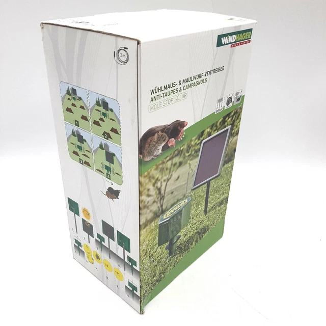 WINDHAGER WÜHLMAUSVERTREIBER MOLE STOP SOLAR Repellent für Ihren Garten