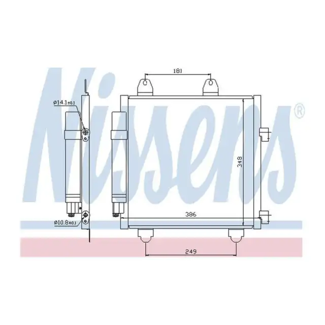 Fits Toyota Aygo 1.0 Genuine OE Quality Nissens A/C Air Con Condenser