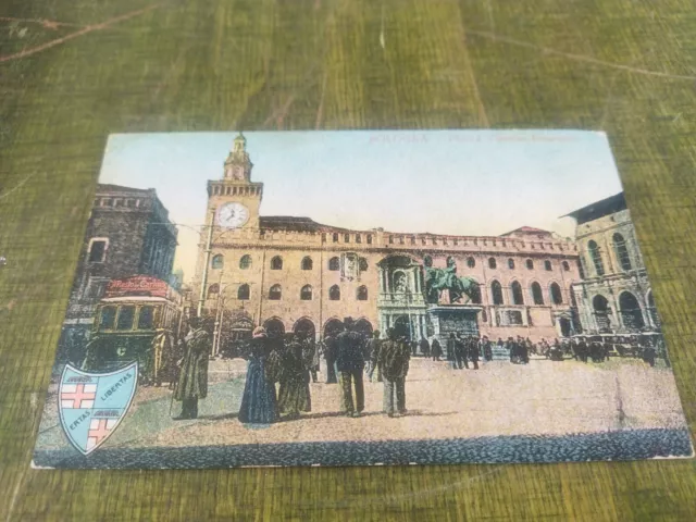 Bologna Piazza Vittorio Emanuele cartolina fp scritta non viaggiata