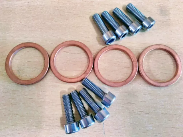 Auspuffdichtung 4Er Set Für Suzuki Gsx-R 600 + 8 A2 Headerbolzen