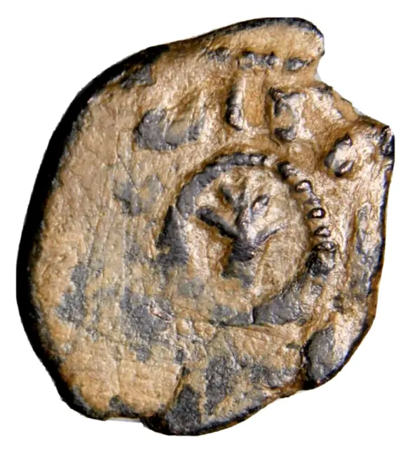 CERTIFIED AUTHENTIC Medieval Islamic Coin Umayyad Twig of Ramla Palestine RR! #7