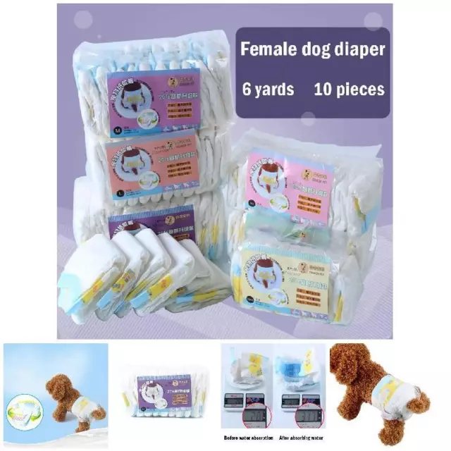 10X Dog Puppy Pet Female Nappy Diapers Disposable Sanitary Pants Underpants