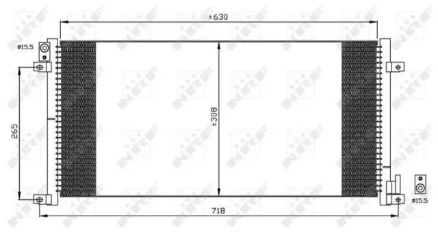 NRF Condenseur climatisation Condenseur De Clim 35491 pour IVECO DAILY III Bus