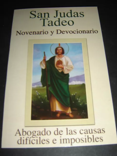 BOOK LIBRO SAN JUDAS TADEO NOVENARIO Y DEVOCIONARIO Catolico Devoción Fe Oracion