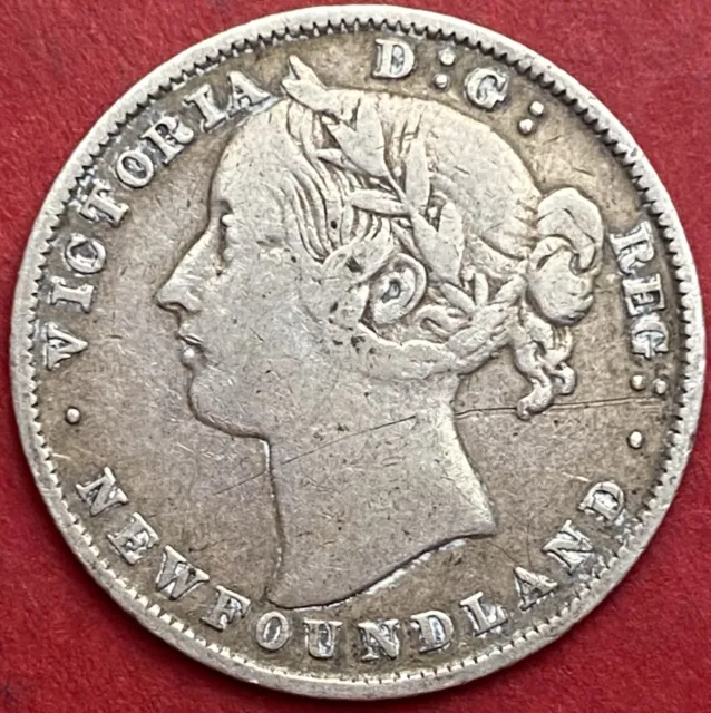 1894 Newfoundland 20 Cents Obverse 1 - Fine - Lot#7125
