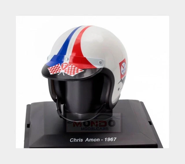 Casque Miniature F1 Ferrari 312 F1-67 Lorenzo Bandini 1:5 Edicola - Modèle Collection HELFE22, Neuf