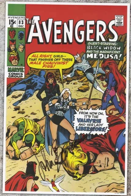 Avengers #83 John Buscema Autographed Signed poster 11 x 17 Scarlet Witch