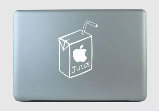 Sticker Apple Juice Carton - Macbook 13" 15" skin box laptop pro cartoon