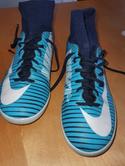 ** Nike Mercurial X Fußballschuhe Sockenschuhe Halle Jungen Gr. 38 blau