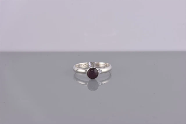 Taxco Sterling Silver Purple Button Band Ring Pinky Toe Mex 925 Sz: 3 2