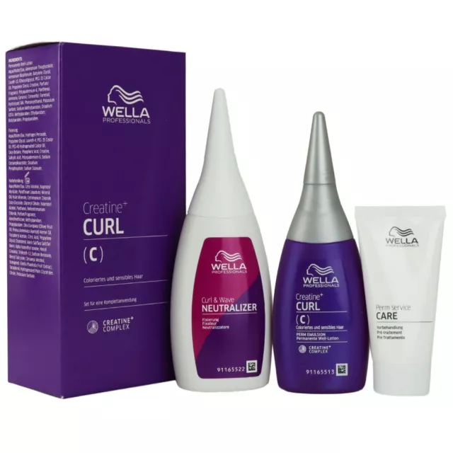 Wella Creatine+ Curl C Hair Kit Dauerwellset für Coloriertes Haar