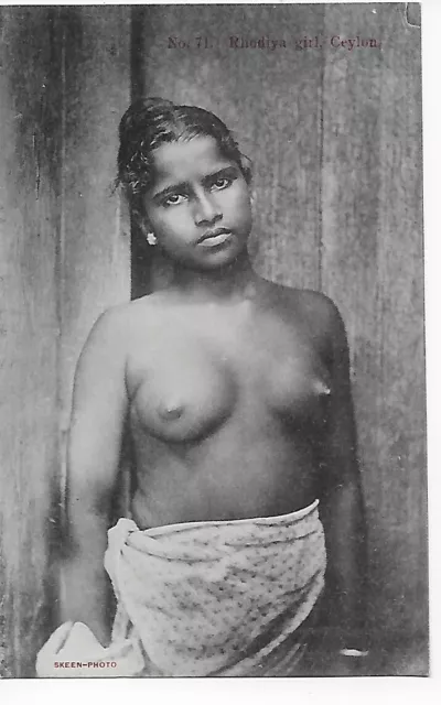 Ceylon: Ansichtskarte die Unberührbare: Roaiya