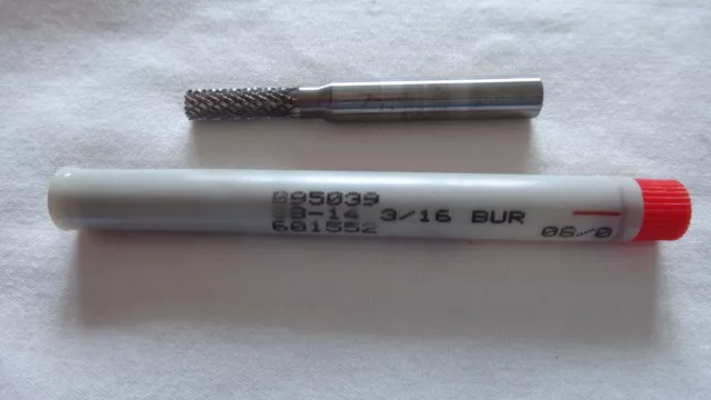 SB-14 Double Cut Carbide Burr Die Grinder Bit 3/16" x 5/8" on 1/4" Shank 2" OAL