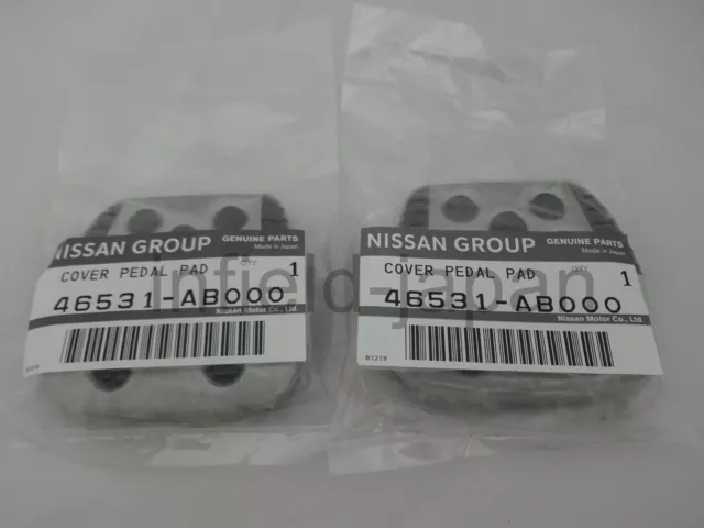 Genuine Nissan 350Z/Silvia/Skyline Aluminum Clutch & Brake Pedal Pad Cover F/S