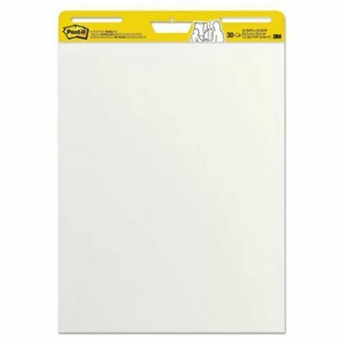 Post-it Easel Self-Stick Pads, Ruled, White, 30 Sheets, 2/CT (MMM561WLVAD2PK)